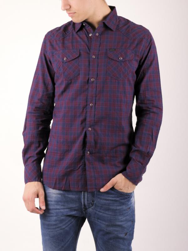 Košile Diesel SULF-1 CAMICIA Fialová