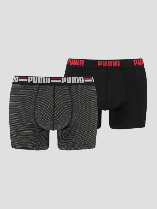 Boxerky Puma STRIPED 0103 2P black Barevná