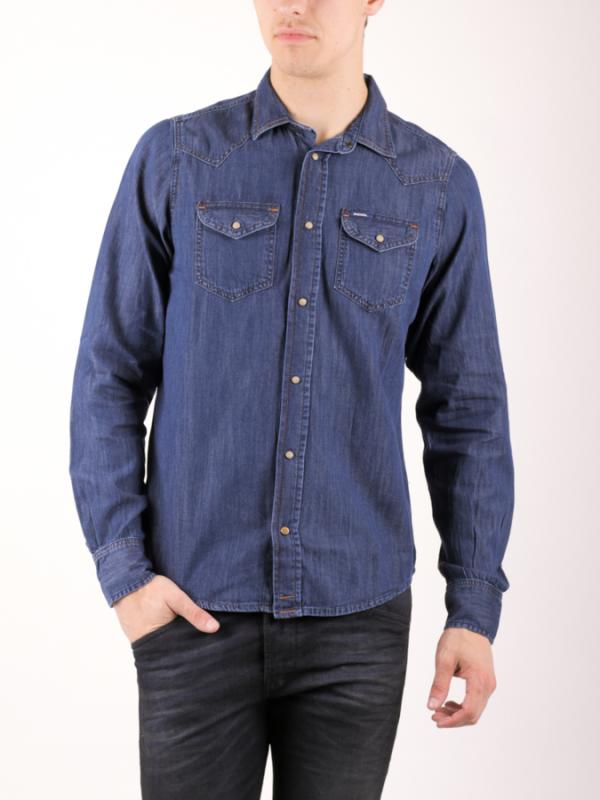 Košile Diesel NEW-SONORA CAMICIA Modrá