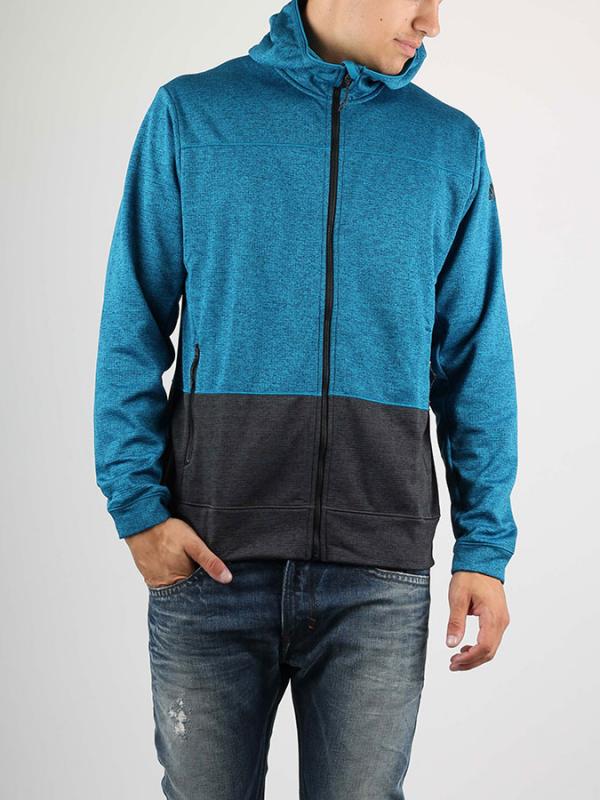 Mikina adidas Performance LISSOM HO FL JK Modrá