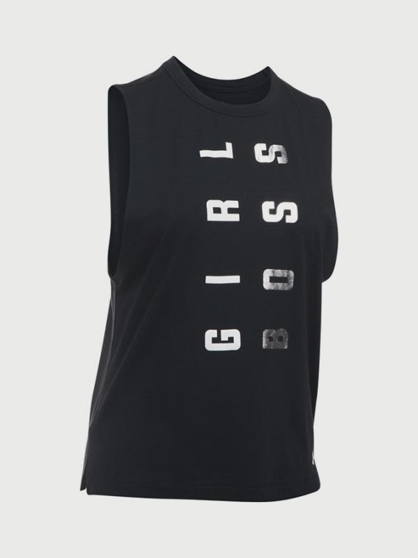 Tričko Under Armour Muscle Tank Girl Boss Černá