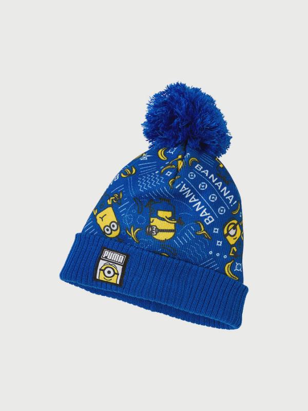 Čepice Puma Minions Beanie Lapis Blue-Aop Modrá