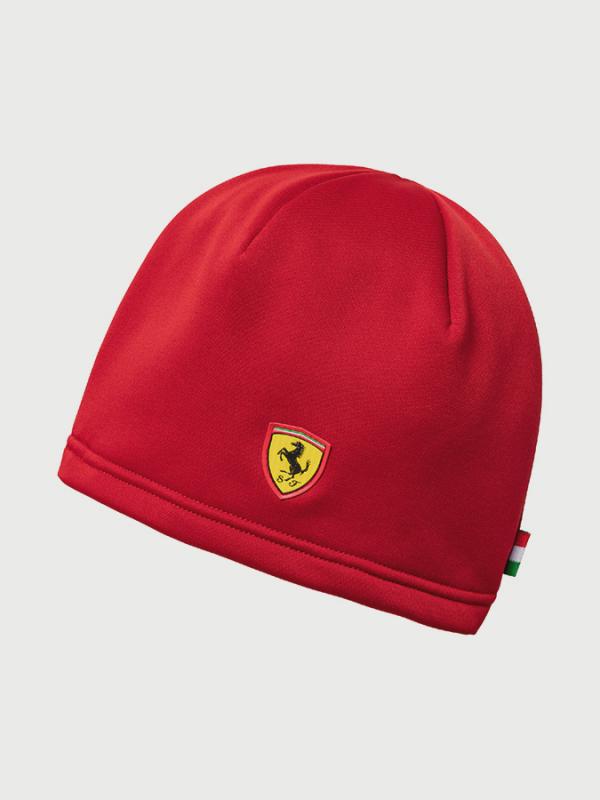 Čepice Puma Ferrari Fanwear Beanie Rosso Corsa Červená