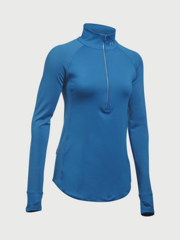 Mikina Under Armour Threadborne Run True 1/2 Zip Modrá