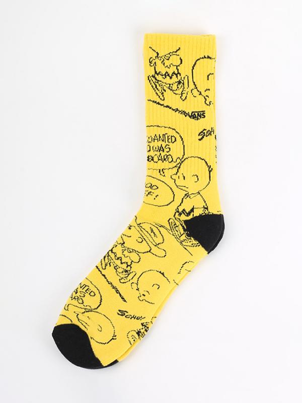 Ponožky Vans MN X PEANUTS CR CHARLIE BROW Žlutá