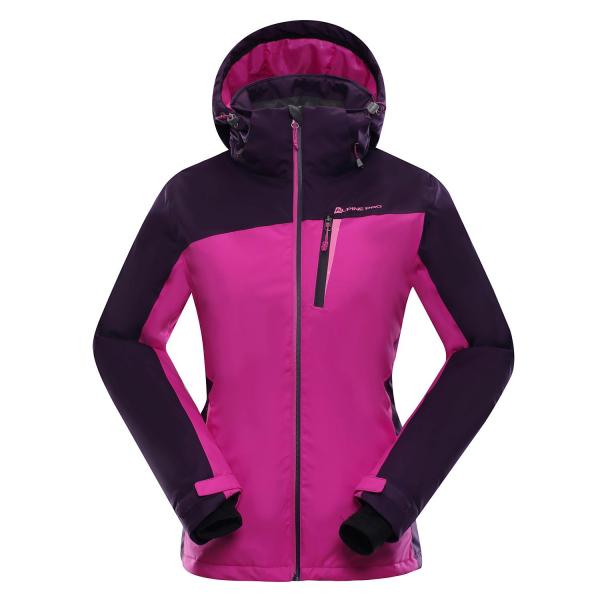 ALPINE PRO WIREMA RŮŽOVÁ / FIALOVÁ Dámská Bunda XL
