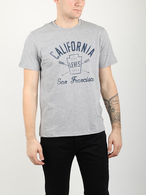 Tričko LEVI'S GRAPHIC SETIN NECK 2 TRAPZ MIDTONE GRA Červená