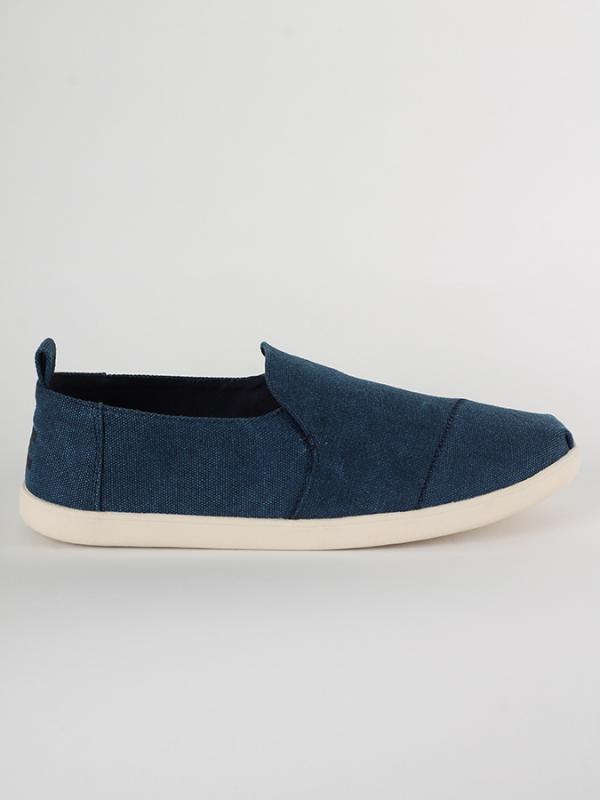 Boty Toms NAVY WASHED CANVAS MN DECNALP ESP Šedá