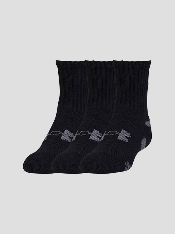Ponožky Under Armour HeatGear 3 Pack Crew Černá