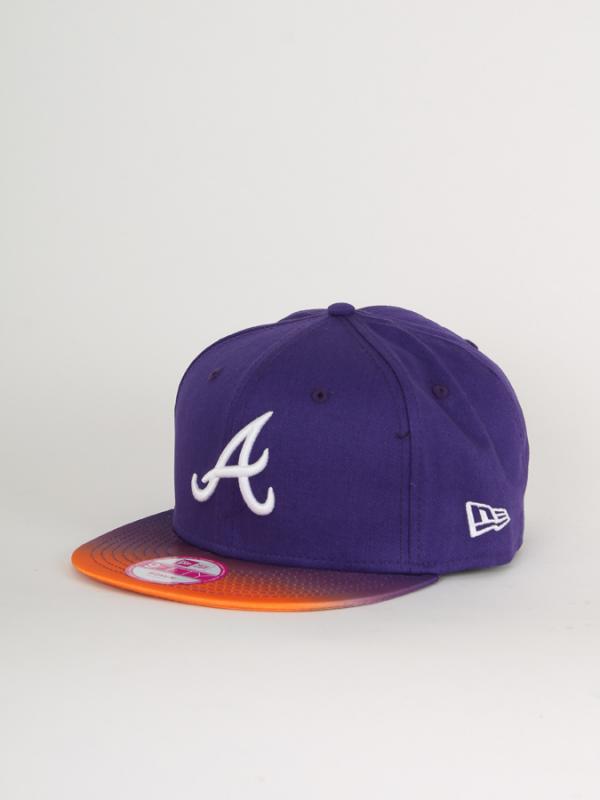 Kšiltovka New Era Snapbacks FADE AND SHINE ATLANTA BRAVES Fialová