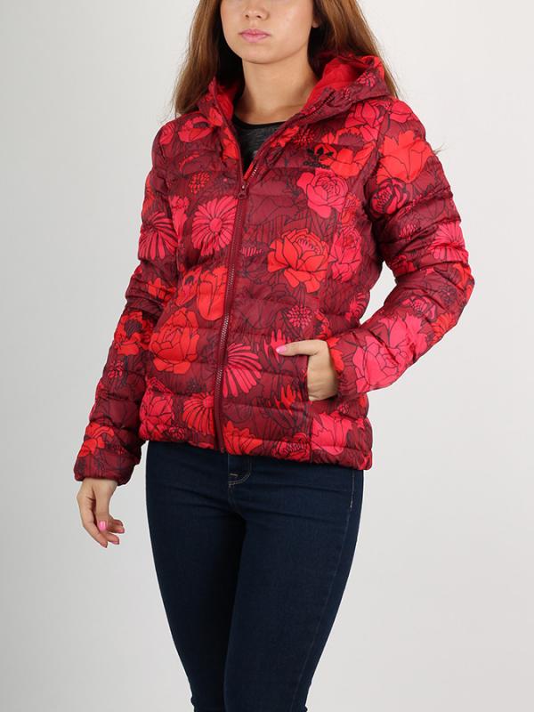 Bunda adidas Originals SLIM JACKET AOP Červená