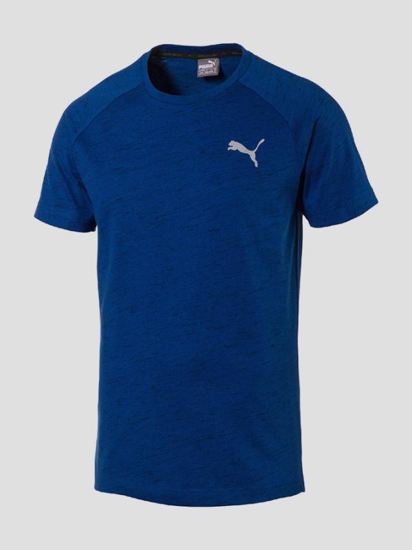Tričko Puma Evostripe Spaceknit Tee Modrá