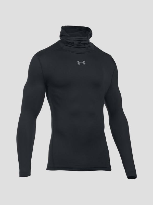 Kompresní tričko Under Armour Coldgear Hood Černá