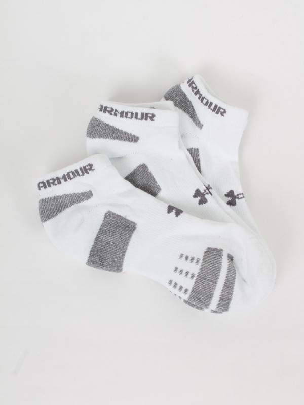 Ponožky Under Armour HeatGear 3 Pack No Show Bílá