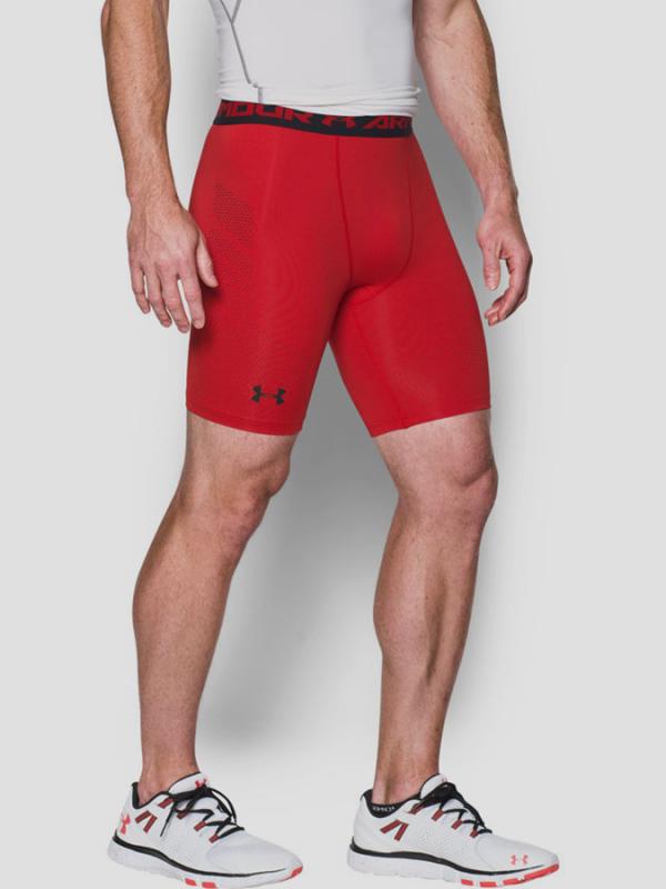 Kompresní šortky Under Armour Heatgear Graphic Short Červená