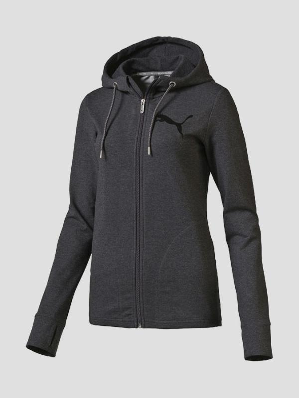 Mikina Puma ACTIVE Track Jacket W dark gray heather Černá