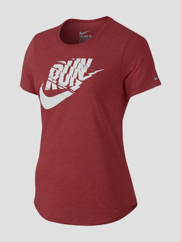 Tričko Nike RUN P W ORGAMETRIC SWSH TEE Červená