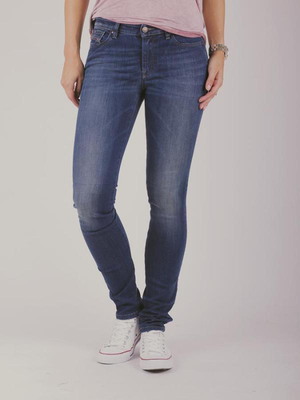 Džíny Diesel DORIS L.34 PANTALONI Modrá