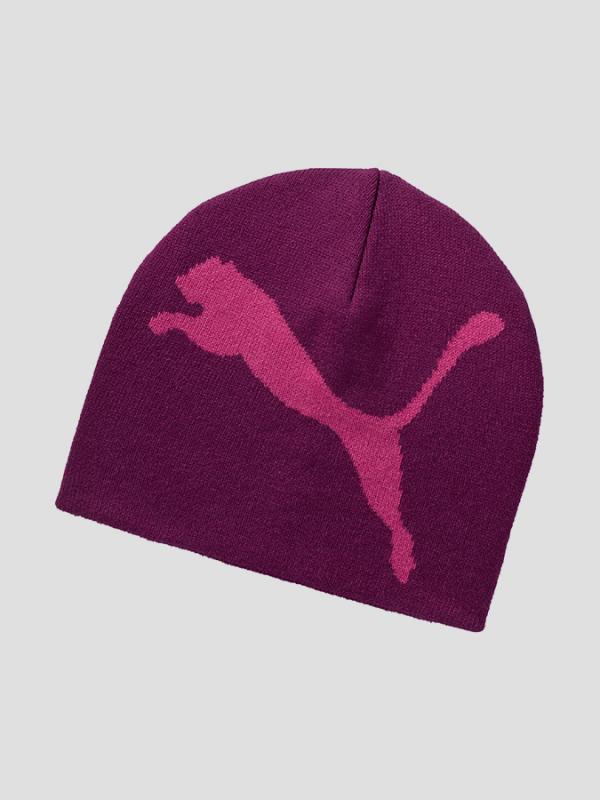 Čepice Puma ESS Big Cat Beanie Magenta Pur Růžová