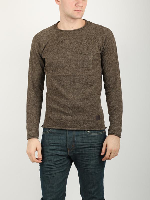 Svetr O´Neill LM HALF MOON PULLOVER Hnědá