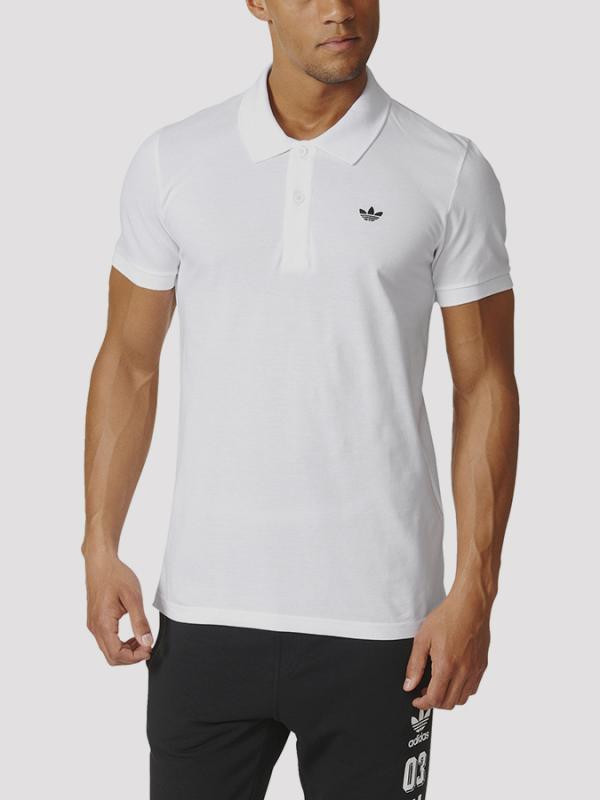 Tričko adidas Originals ADI POLO Bílá