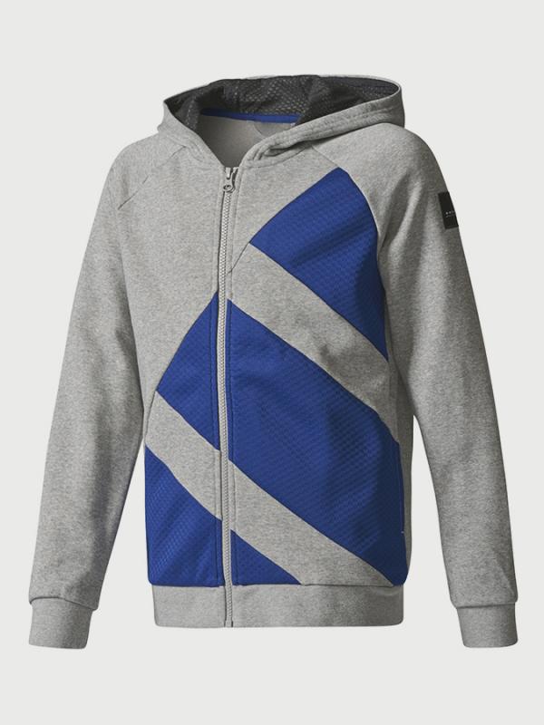 Mikina adidas Originals J EQT ZP HOODIE Šedá
