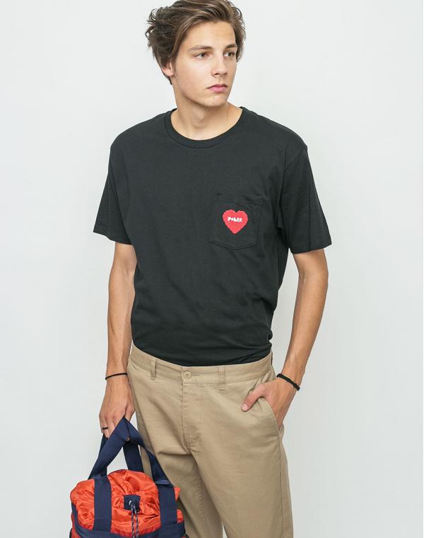 Triko Poler Furry Heart Pocket black