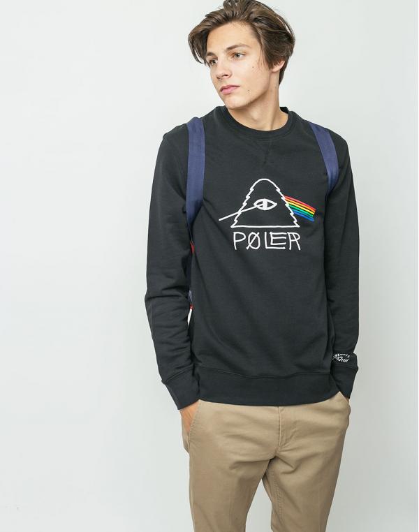 Mikina Poler Psychedelic BLACK