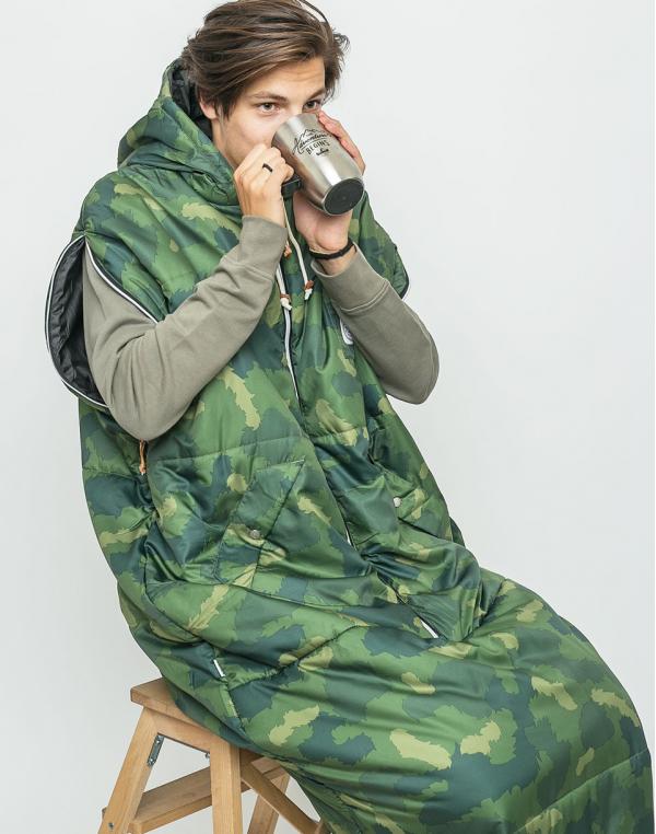 Cestování Poler The Reversible Napsack Green Furry Camo/Black