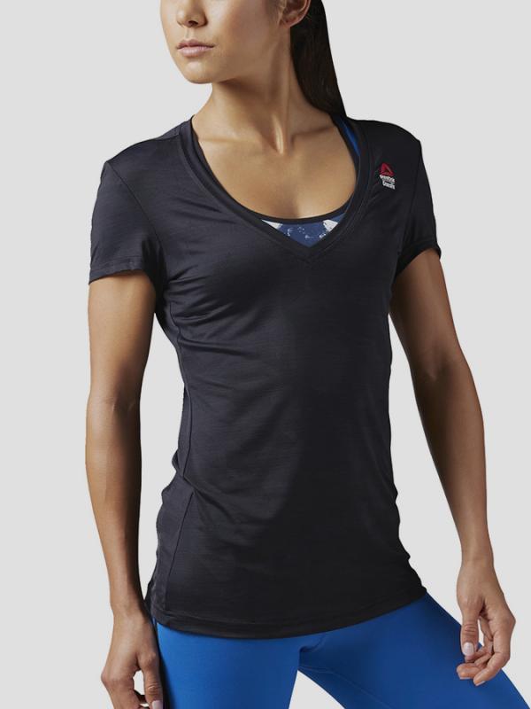 Tričko Reebok RCF ACTIVCHILL SS TEE Černá