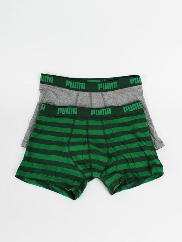 Boxerky Puma STRIPE 1515 BOXER 2 Pack green Barevná