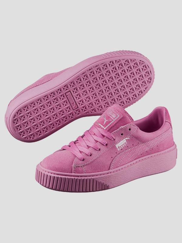 Boty Puma Basket Platform Reset Wn s Růžová
