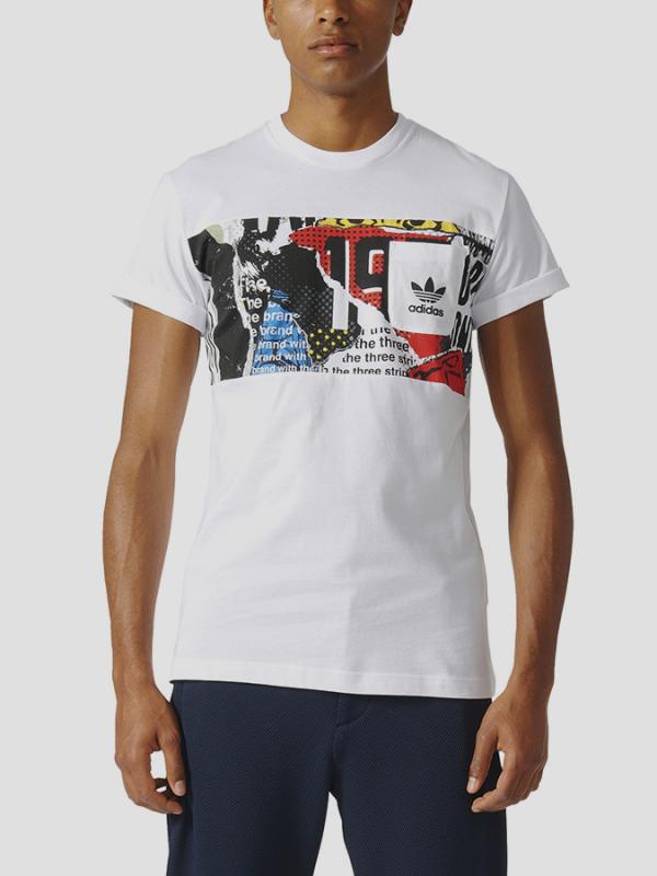 Tričko adidas Originals PANEL POCKET TE Bílá