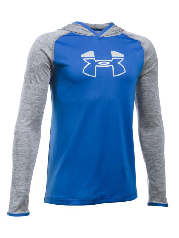 Mikina Under Armour Tech Block Hoody Šedá