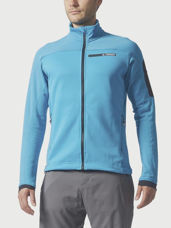 Mikina adidas Performance TX STOCKH FL J Modrá