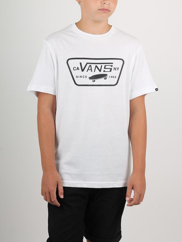 Tričko Vans BY FULL PATCH BOYS White/Black Bílá