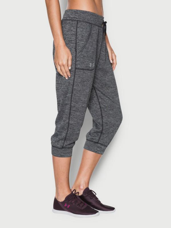 Tepláky Under Armour Tech Capri - Twist Černá