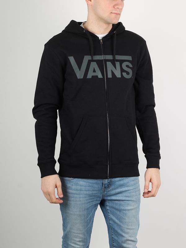 Mikina Vans Mn Classic Zip Black-Pewter Černá