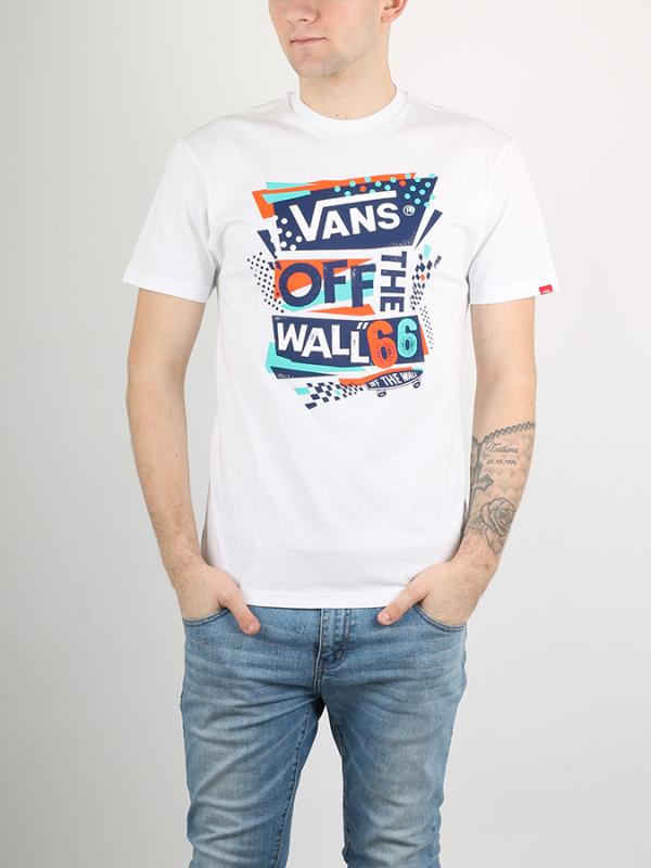 Tričko Vans Mn Stenciled Ii White-Baltic Bílá
