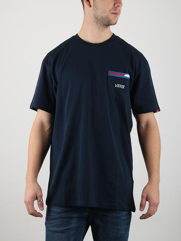 Tričko Vans Mn Block Stripe Pock Navy Modrá