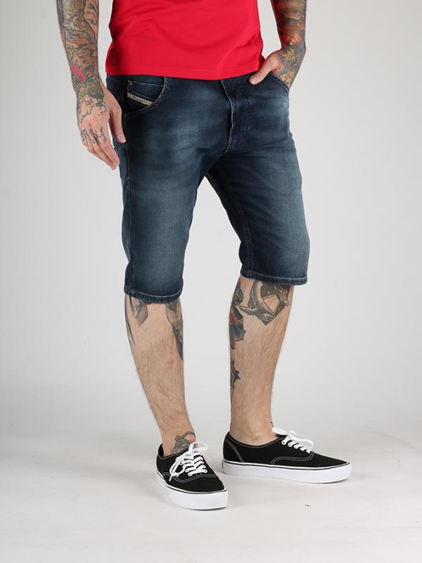 Kraťasy Diesel KROSHORT-NE CALZONCINI Jogg Jeans Modrá