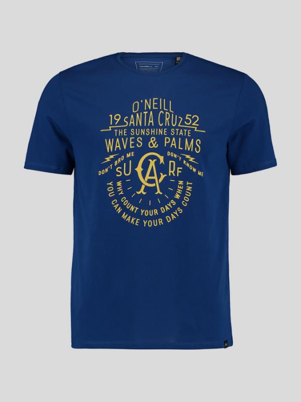 Tričko O´Neill LM WAVES & PALMS T-SHIRT Modrá