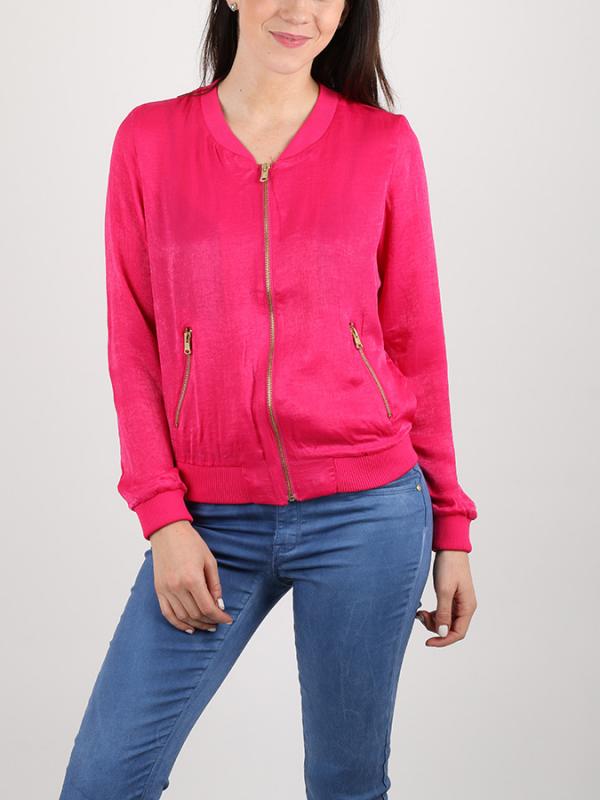 Bunda Alcott SATIN JACKET WITH ZIPS Růžová