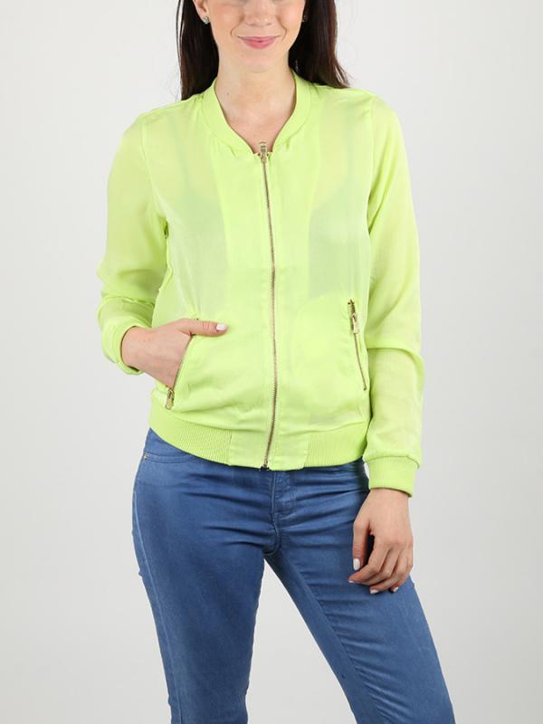 Bunda Alcott SATIN JACKET WITH ZIPS Žlutá