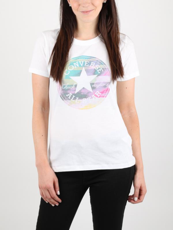 Tričko Converse Photo Fill Chuck Patch Crew Tee Bílá