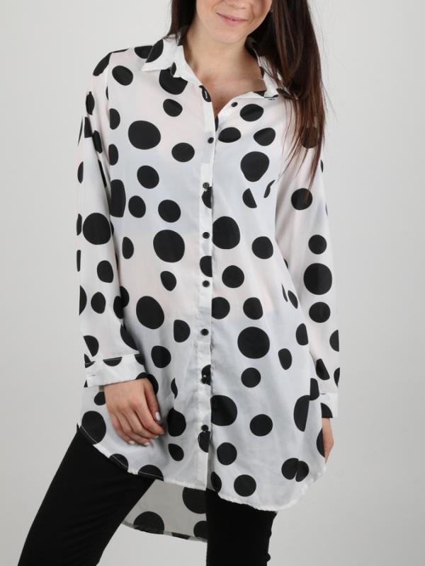 Košile Alcott POIS PATTERN SHIRT Bílá