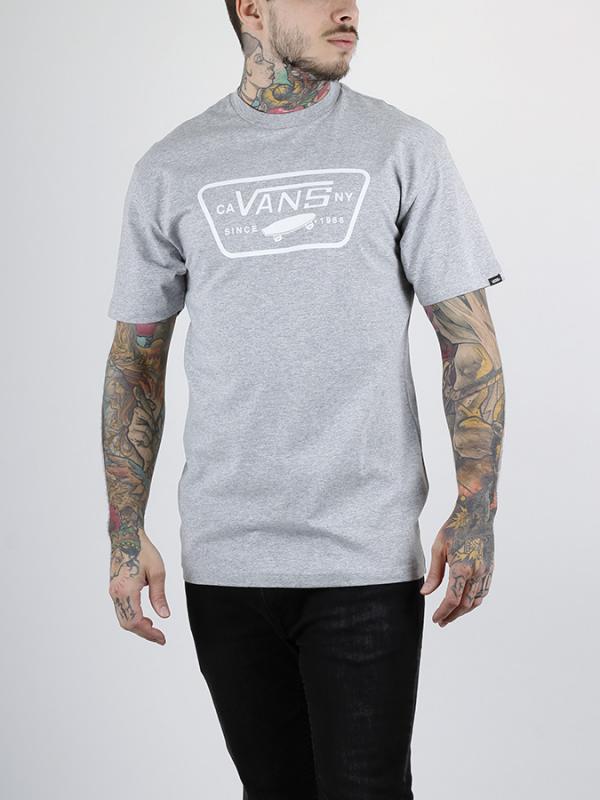Tričko Vans MN FULL PATCH ATHLETIC HEA Šedá