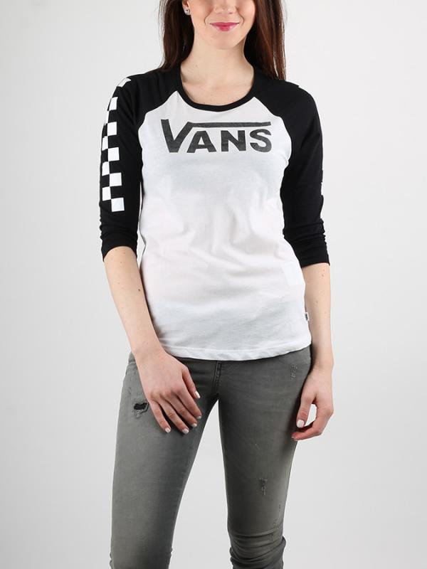 Tričko Vans WM BIG FUN RAG White/Black Bílá