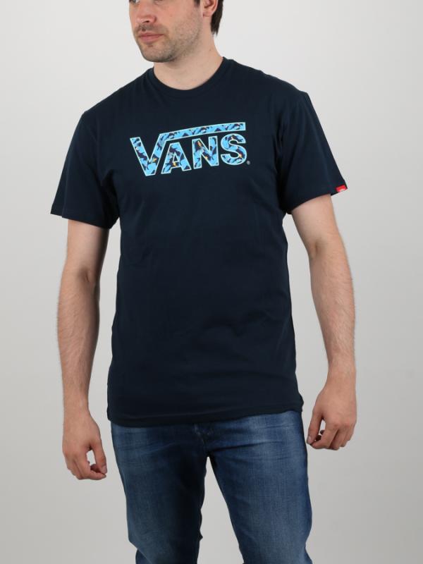 Tričko Vans Mn Classic Logo Navy-Dress Blue Modrá