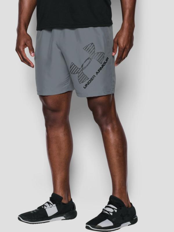 Kraťasy Under Armour 8 Woven Graphic Short Šedá